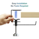Metal Headphone Hanger Universal 360-Degree Wall Hook PC Monitor Holder