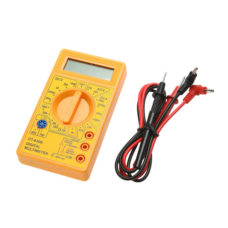 DT-830B LCD Digital Multimeter AC/DC 750/1000V Amp Volt Ohm Tester Meter