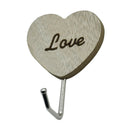 5 Pcs Retro Style Wood Wall Hanger Hook Stick on Home Bathroom Coat Hooks