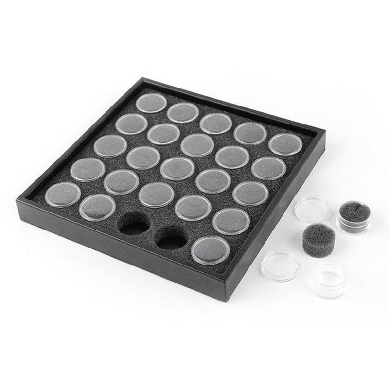 25Pots Empty Box Nail Art Rhinestone Storage Case Holder Box Gems Display Tool