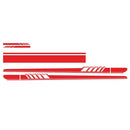 Racing Stripe Car Stickers Side Skirt Mirror Hood Decals Styling Accessories