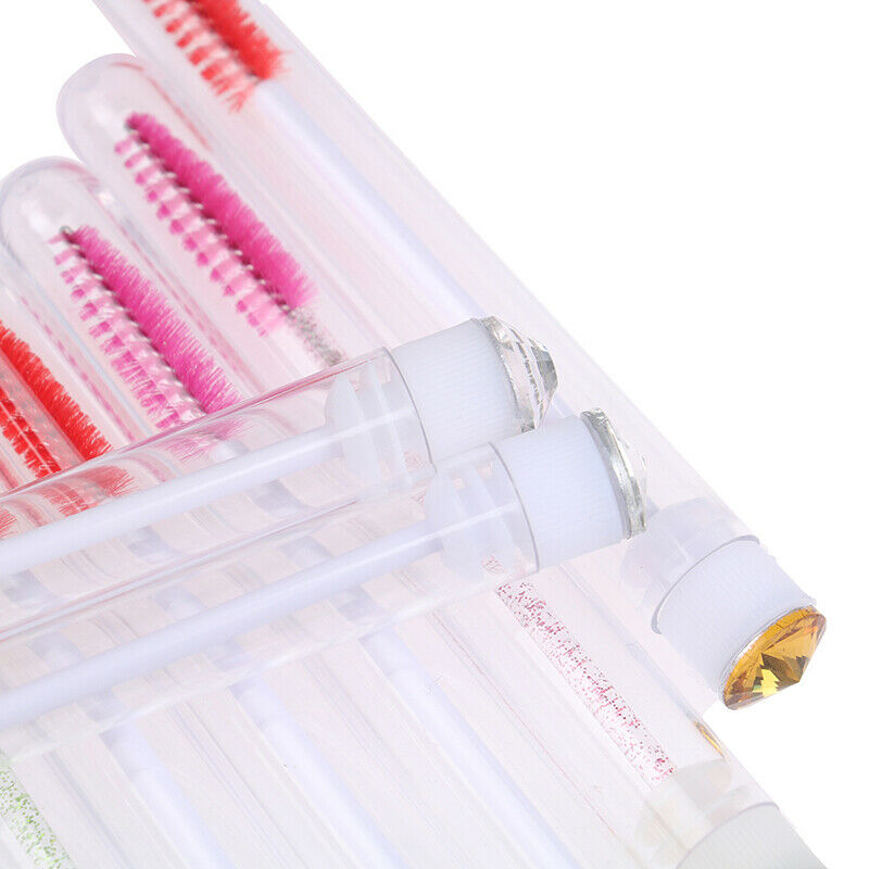 1Pcs Reusable Eyebrow Brush Tube Diamond Brush Dust-Proof Tube Eyelash ExtenSEAU