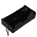 6 Pcs Black Plastic 2 x3.7V 18650 Type Battery Holder Box Case M3G5