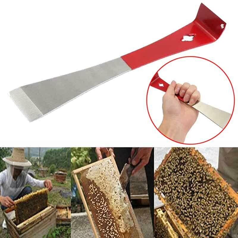 J-Shape Beekeeper Bee Hive Tool Beekeeping Hook Stainless Handle Scraper Tools