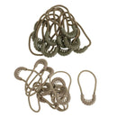 20pcs Zipper Pulls Cord Rope Ends Lock Zip Fastener For Jacket/Clothing/Bags