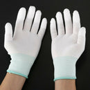 1 Pair ESD PC Computer Working Anti-skid Anti Skid Anti-static White Gloves