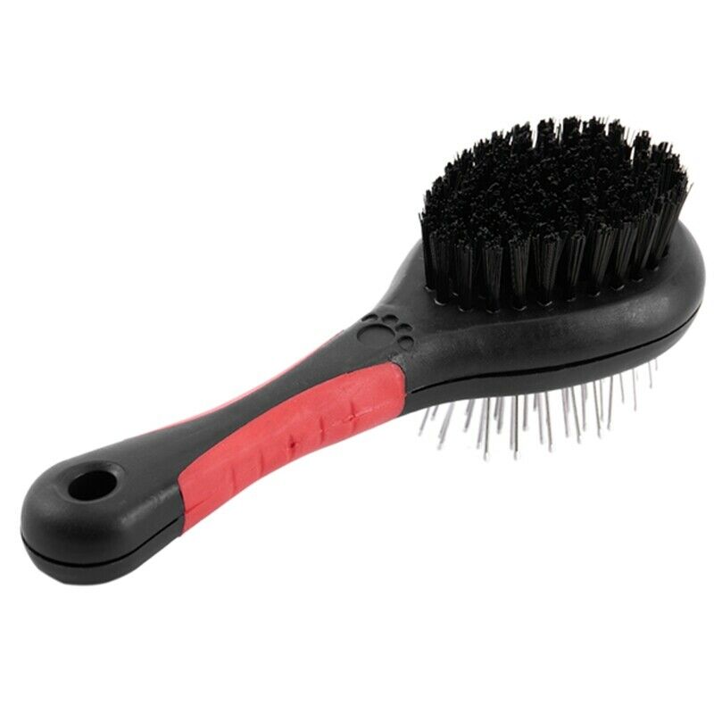 New Double Sided Pet Brush Dog Puppy Hair Grooming Shedding Cleaning Comb  V6V5