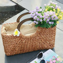 Women Fashion Straw Handbag Tote Bag Shoulder Bag Shopping Beach Travel Cro