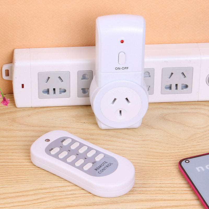 1pc AU Plug Power Outlet Light Switch Socket+1pc Wireless Remote Control