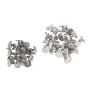 40 Sets Brass Button Stud Screw Nail Screwback Leather Rivet Belt DIY Craft