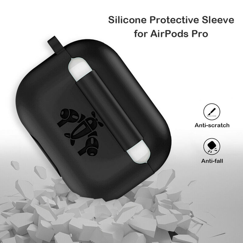 Headset Shell Silicone Anti-drop Charging Case Protective Cover with Carabiner