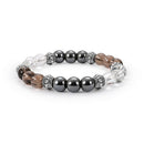 color mixing 8cm excellent jewelry black matte agate energy stone bracelet JR