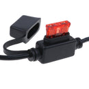 Motorcycle battery terminal ring connector harness 12v charger Y adapter cabl 3c