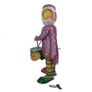 2x Classic Wind-up Drumming Clockwork Robot Tin Toys Collectable Children Favor