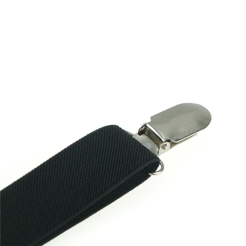 1pc Men Shirt Stays Holder Military Straight Stirrup Suspenders Elastic Unifo Bj