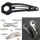Multifunction women self protect hairpin outdoor pocket tool screwdriv keyrin Cy