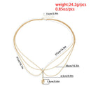 Simple Long Chain Tassel Body Chain Women Fashion Wild Shell Pendant U-Shap