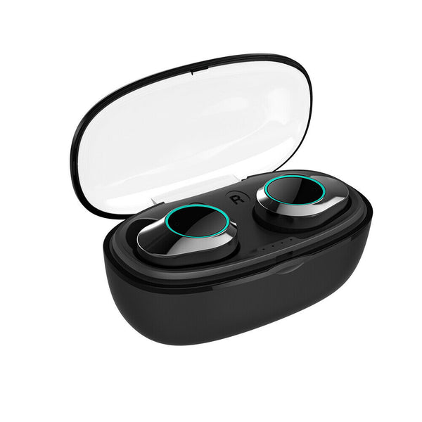 Wireless Bluetooth5.0 Earphones In-ear Sports Earbuds Waterproof w/Charging Case