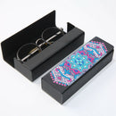 DIY Diamond Painting Leather Eye Glasses Box Travel Sunglasses Storage Case