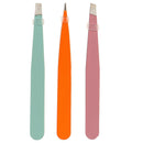 4Pcs/bag Eyebrow Tweezers Stainless Steel Point Slant Flat Tip Removal MakB TE