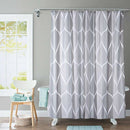 Shower Curtain Polyester Fabric Waterproof Machine Washable with 12 Hooks 7