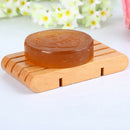 Portable Bamboo Wooden Soap Dish Shower Case Holder Container Storage Box Pl ME