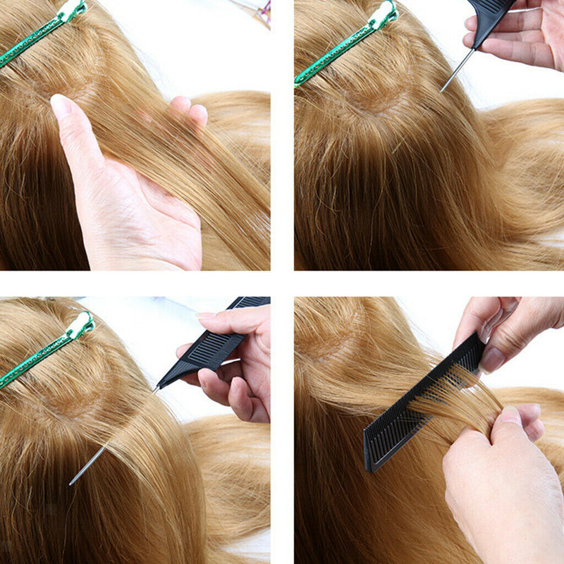 Salon Sectioning Highlight Foiling Hair Comb Sectioning Toothed Tail Combs