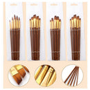 Nylon Hair Oil Paint Brush Pen Set Wooden Handle Watercolor Acrylic Paintin Q1P5