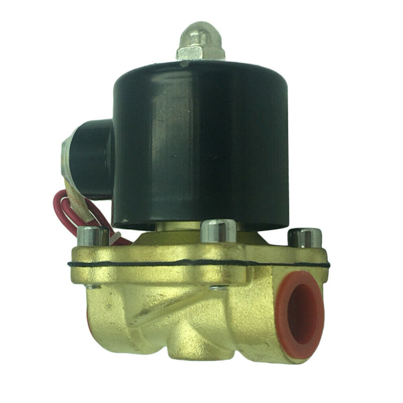 DC24V/AC220V 1/2'' Brass Electric Solenoid Valve Water Air Gas Normal Closed