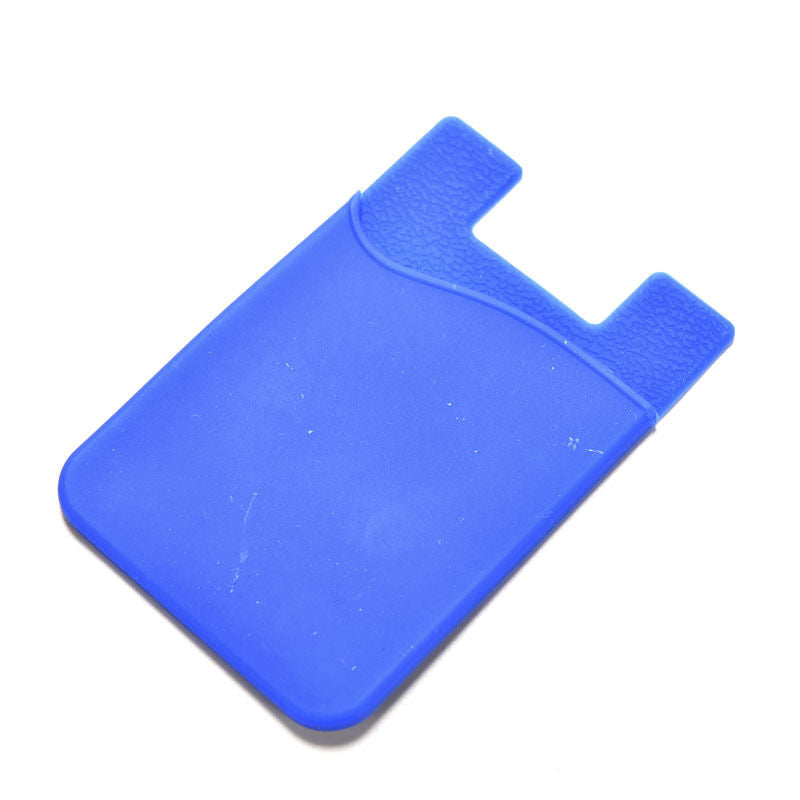 Silicone Mobile Phone Wallet Credit Card Cash Stick Adhesive Holder Case ATZZ