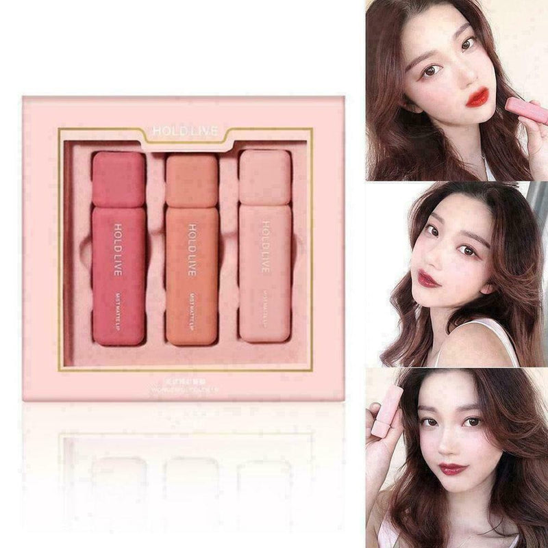 3Color/Box Waterproof Matte Mini Liquid Lipstick Set Lasting Lip Gloss Cosm J6X0