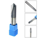 Chamfer End Mill 90 Degree Router Bit Tool 2 Flutes Carbide 6mm v HRC45 I2H0