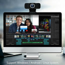 1080P HD Webcam USB Plug and Play Widescreen Camcorder for PC Computer