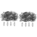 200Pcs Carbon Steel Barrel Snap Swivels Snaps Fishing Lures Tackle Connector