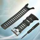 1x Soft Watch Strap Band Rubber Black Tool For Suunto Ambit2 S Ambit2 3 URT