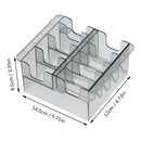 8 Grid Plastic Blade Organizer Storage Case Rack Clipper Comb Holder BarberS Gw