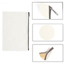 12 Pack Canvas Zipper Bags, Blank DIY Craft Pouches for Travel Cosmetic Mak H3A1