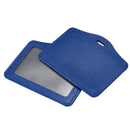 5 Pcs horizontal synthetic leather with personal badge-holder with name, co I2J1