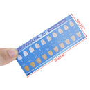 10Pcs Rectanglea Cold Light Teeth Whitening Color Palette Paper Shade Guide C BX