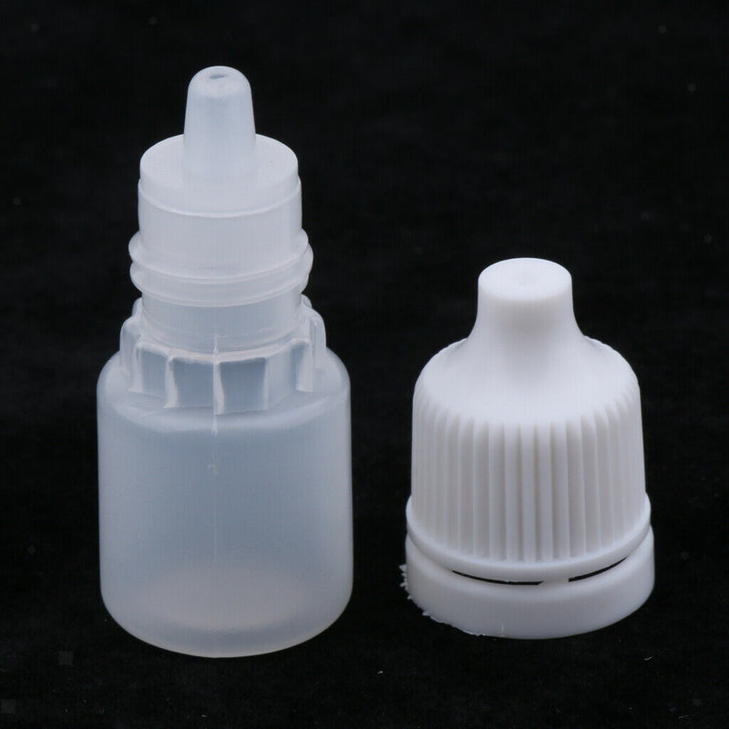 Bulk Lot 20pcs Mini Refillable Empty Eye Drops Makeup Travel Bottles Blue