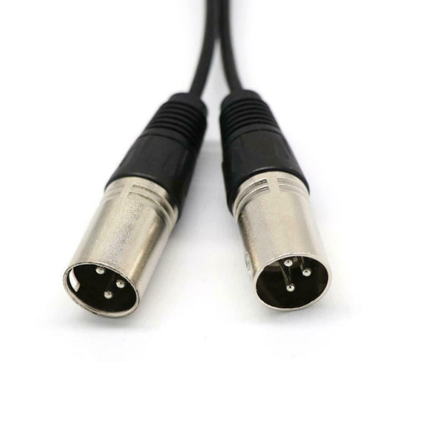 Female Connector XLR 3 Pin 6 "to 2 Male Plugs For Mic PA DJ Cable