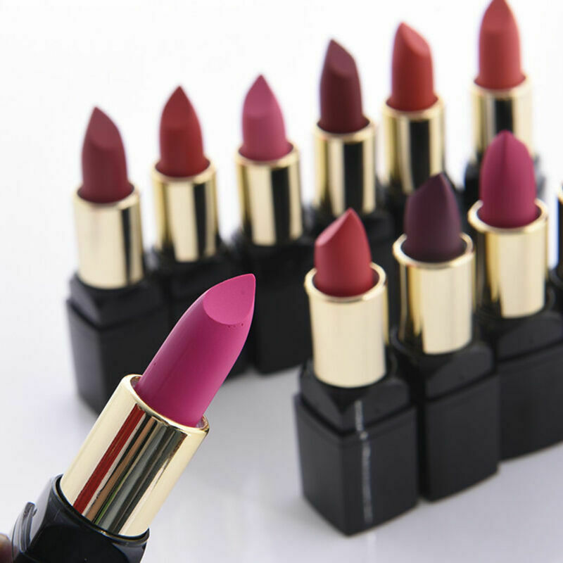 Womens Matte Velvet Liquid Lipstick Long Lasting Lip Moisturized 12 Gloss C W6E8