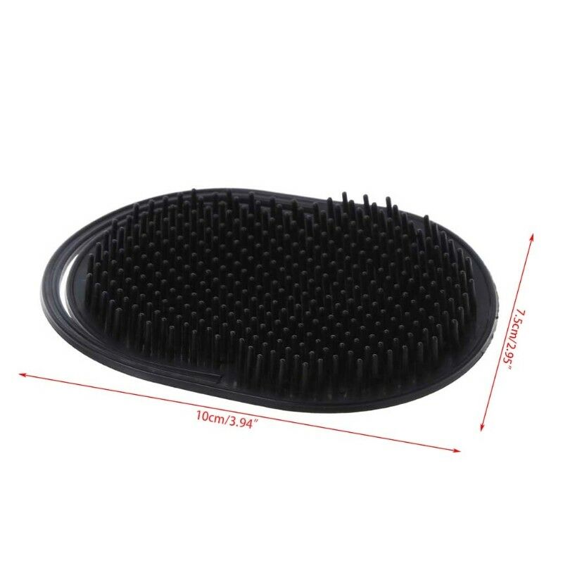 Pocket Travel Hair Comb Brush Men Beard Mustache Palm Scalp Massage Black Fad