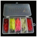 New Lifelike Soft Fishing Lure Squid Jigs Tube Silicone Bait Artificial Lur Q3C1
