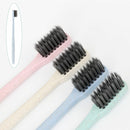 Soft Bamboo Charcoal Toothbrush nano Brush Oral Dental Clean Wheat Straw 1pc