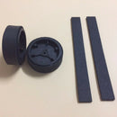6Pcs/Lot 2Pcs Wheels And 4Pcs Tire tape For Irobot Braava 380T 320 321 For