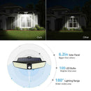 100 LED Solar Powered Motion Sensor Light Garden Outdoor Waterproof Wall Lamp