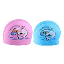 2x Kids Children Nylon Bathing Hat Swimming Cap Fabric Waterproof