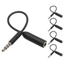 5Pcs 3.5mm Male to Female Earphone Audio Plug Headphone Extension Cable