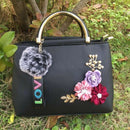 Flowers Women's Tote Leather Clutch Bag Small Ladies Handbags Women Messeng